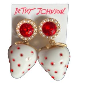 Betsey Johnson Strawberry Earrings